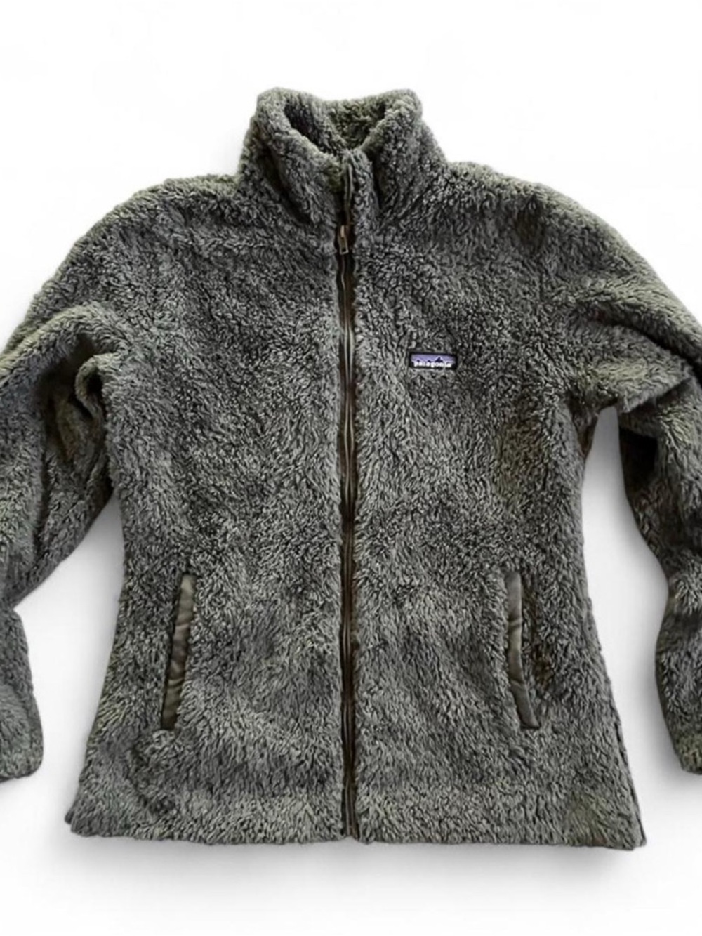 Patagonia Women’s Sherpa Jacket in Gray Large
